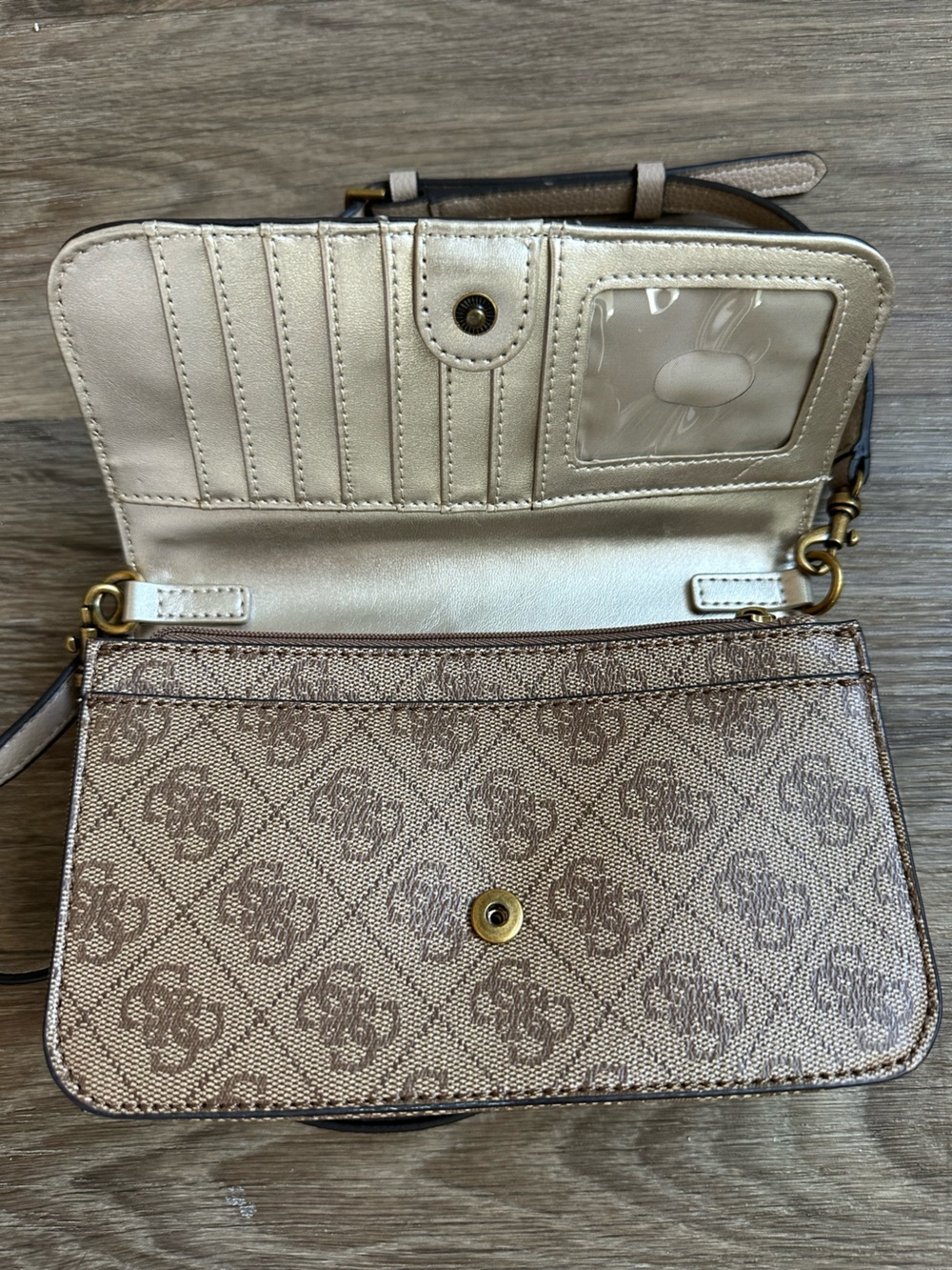 Crossbody Purse Women’s Brown Flap Organizer - Picture 6 of 7